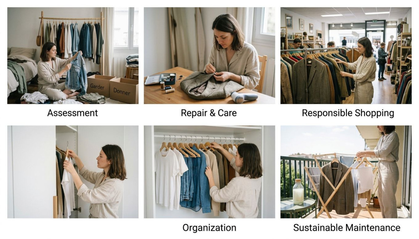 Les étapes clés pour un relooking de garde-robe éco-responsable